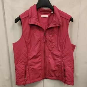 Coldwater Creek Women's Pink Quilted Vest